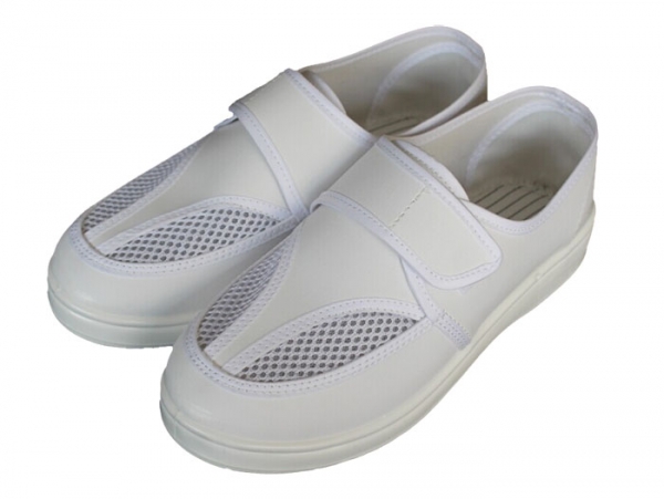 Dual Mesh Breathable Canvas ESD Cleanroom Safety Shoes CH-1818